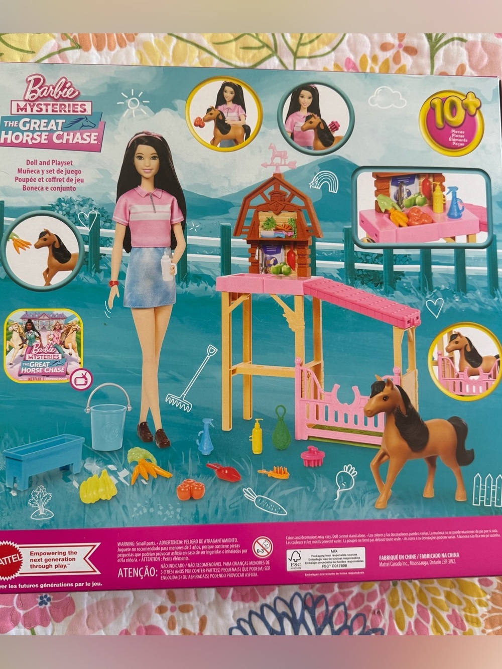 New Barbie Toy Stable Playset Inspired Mysteries: The Great Horse Chase - Picture 3 of 3